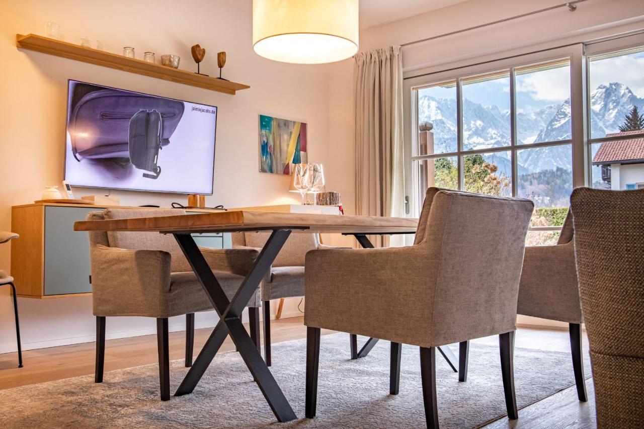 Koenigsblick Apartment การ์มิช-พาร์เทนเคียร์เชน ภายนอก รูปภาพ